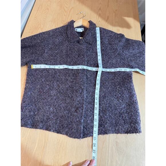 VTG Women’s Mohair Blend Cardigan Sweater M Knit Collar Made in USA - Picture 7 of 8